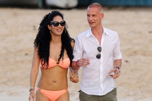 Kimora Lee Simmons celebrates Christmas with her new Russian boyfriend, kids and ex-husband Russell Simmons at Nikki Beach in St Barts, France